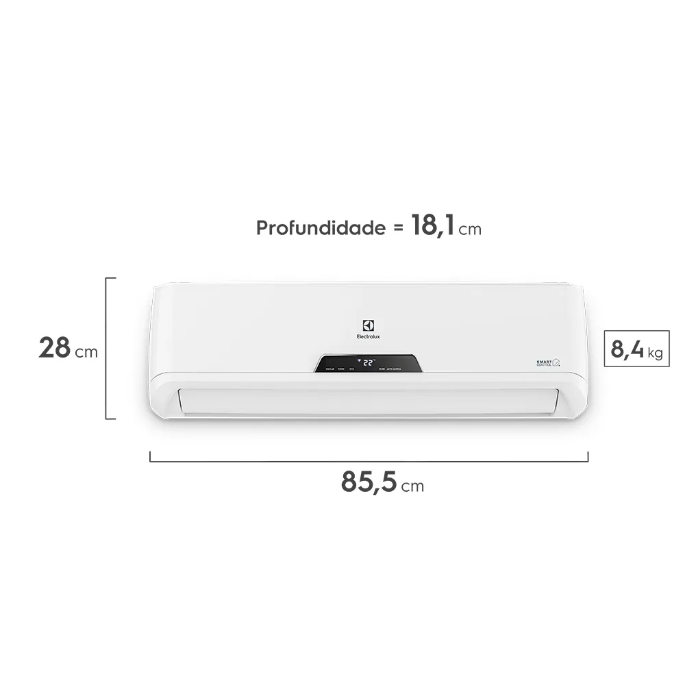 Ar-Condicionado Split Electrolux Inverter 9.000 BTUs Quente/Frio com Wi-fi (XI09R/XE09R)