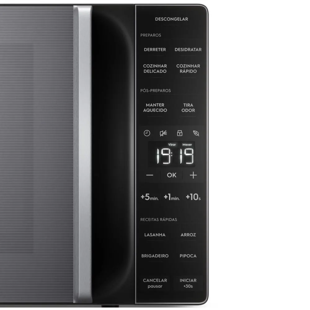 Micro-ondas Electrolux 23L cor Inox Efficient com Descongelamento Assistido (ME23S)