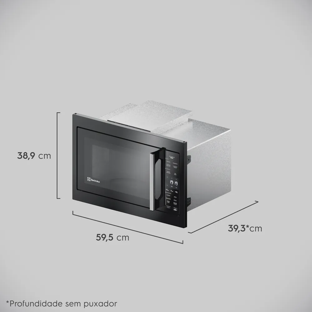 Torre de Cocção com Micro-ondas de Embutir 34l Experience + Forno de Embutir a Gás 80L Efficient com PerfectCook360 Electrolux (ME3BP+OE8GH)