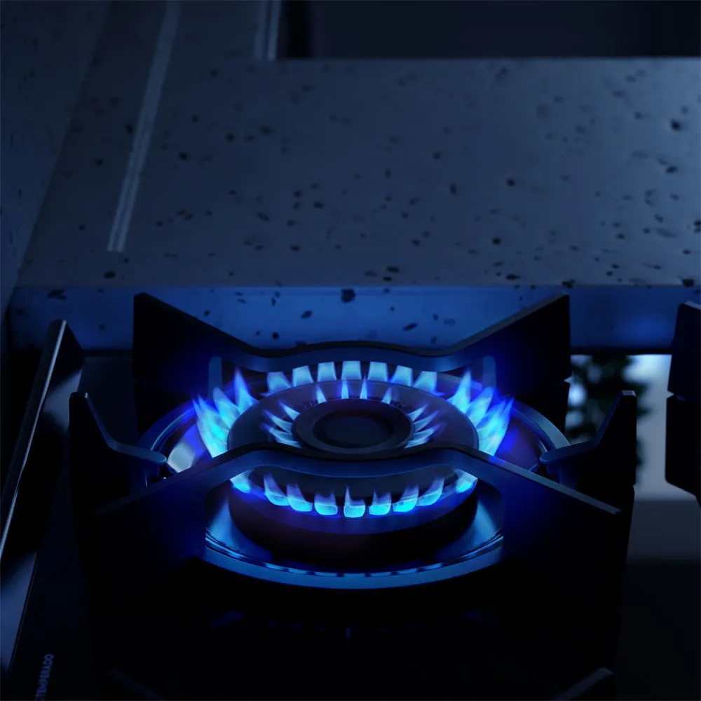 Fogão 4 bocas Electrolux Preto Experience Mesa de Vidro, 2 Fornos e Grade de Ferro Fundido (FE4DB)