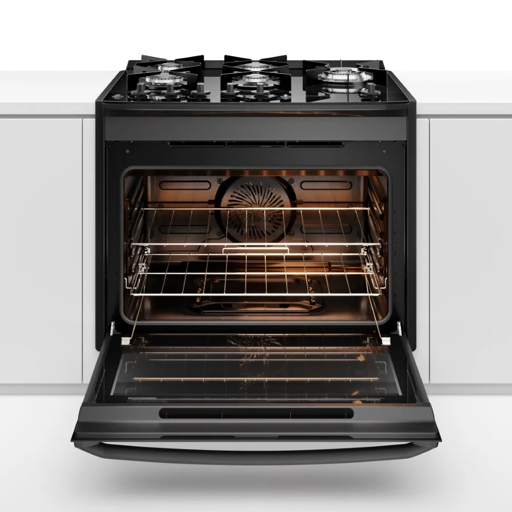 Fogão de Embutir 5 bocas Electrolux Preto Experience Mesa Vidro e Tripla Chama (FE5EP)