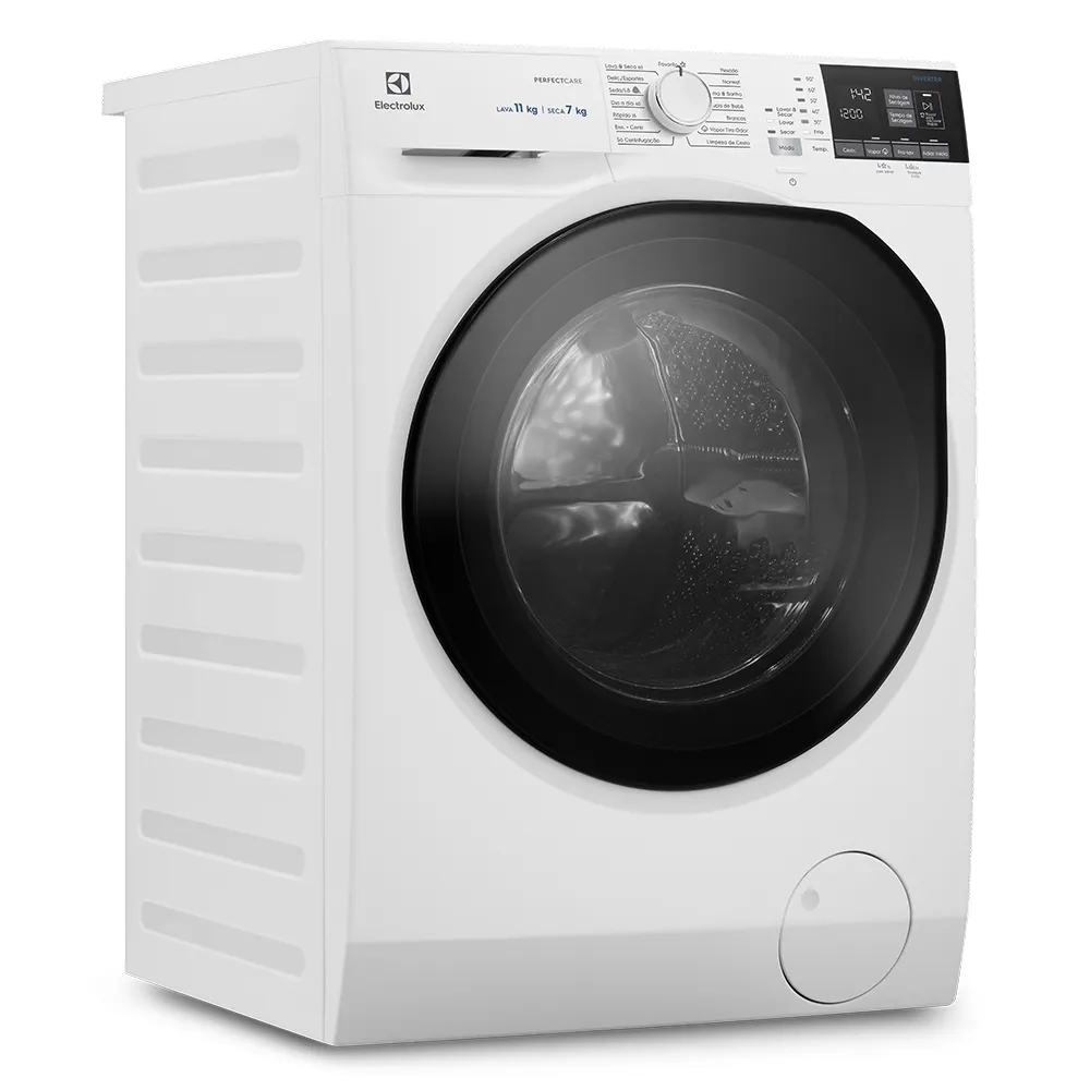 Lava e Seca Electrolux 11Kg Branca Perfect Care Inverter com Água Quente/Vapor (LSP11)