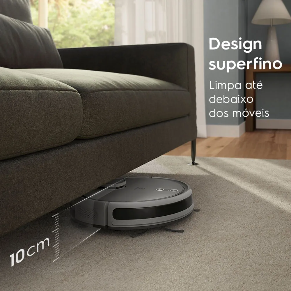 Robô Aspirador Electrolux 4 em 1 Wi-Fi Experience até 1h40 Mapeamento e Base Autolimpante (ERB80)