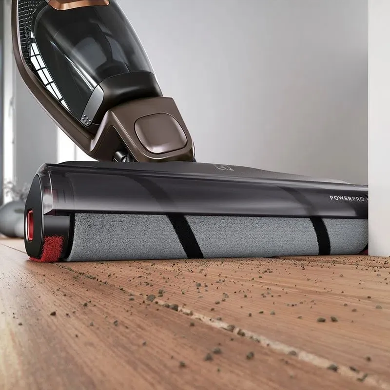 Aspirador de Pó Vertical Sem Fio Electrolux Ergorapido 2 em 1 Pisos Frios até 45 min Bronze (ERG27)