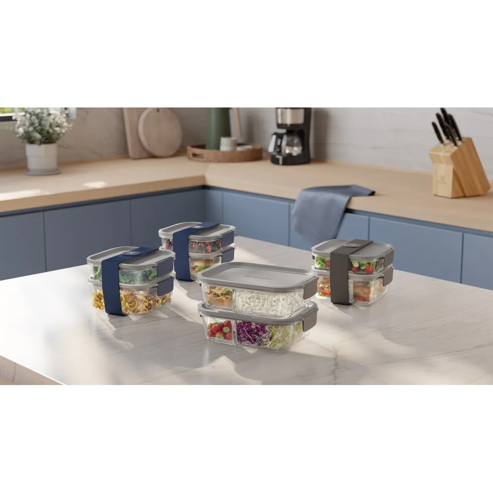 Kit Marmiteira Lunch Box Electrolux Plástico Cinza Resistente a Temperatura