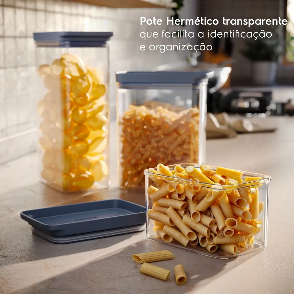 Pote Hermético Organizador Electrolux Experience Empilhável Modular 1,75L