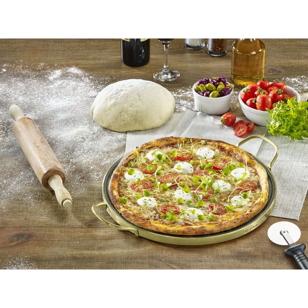 Pedra para Pizza Electrolux de Pedra Sabão com Alças de Cobre