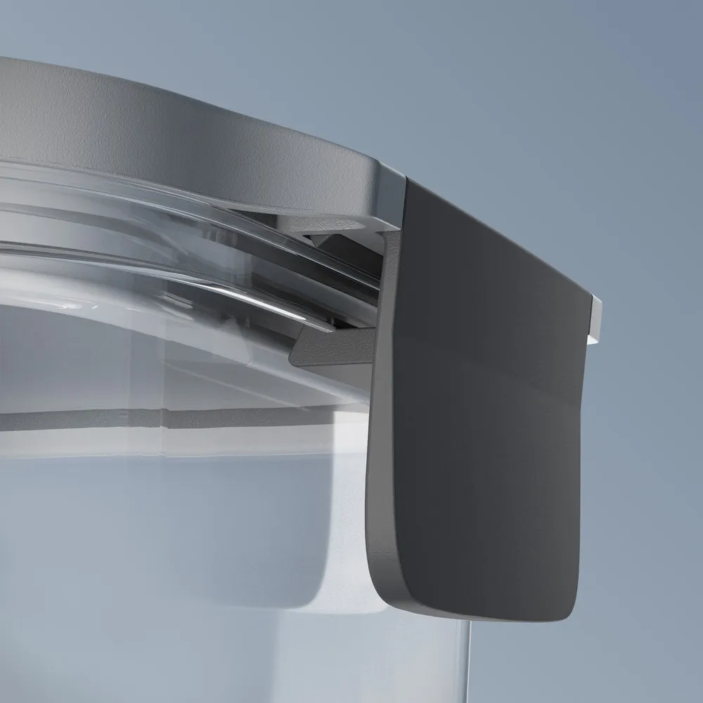 Potes Herméticos de Plástico Electrolux Cinza 4 Unidades Empilháveis Modulares