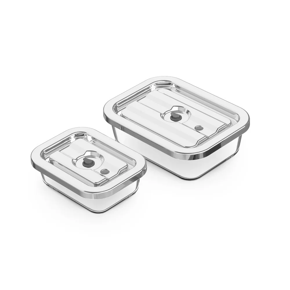 Kit Seladora a Vácuo Portátil com 5 Sacos Herméticos + Potes Herméticos de Vidro para Fechamento a Vácuo 02 Unidades Electrolux
