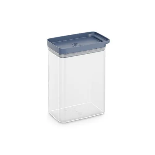 Kit Cesto para Roupas Dobrável Electrolux 40 Litros Branco e Azul + 2 Potes Herméticos Organizadores Electrolux Experience Empilhável Modular 1,75L